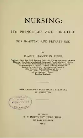 Nursing Its Principles and Practice