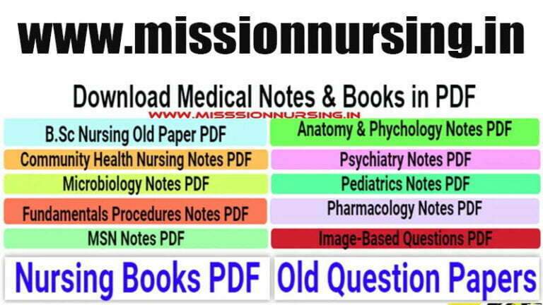 Nursing Handwritten Notes PDF Download - NURSING NOTES