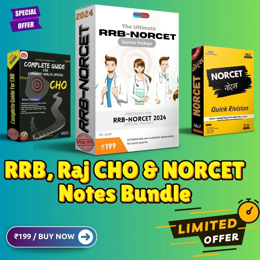 special Christmas Offer To Achieve RRB, Raj CHO & NORCET , Notes Bundle, Get it Now